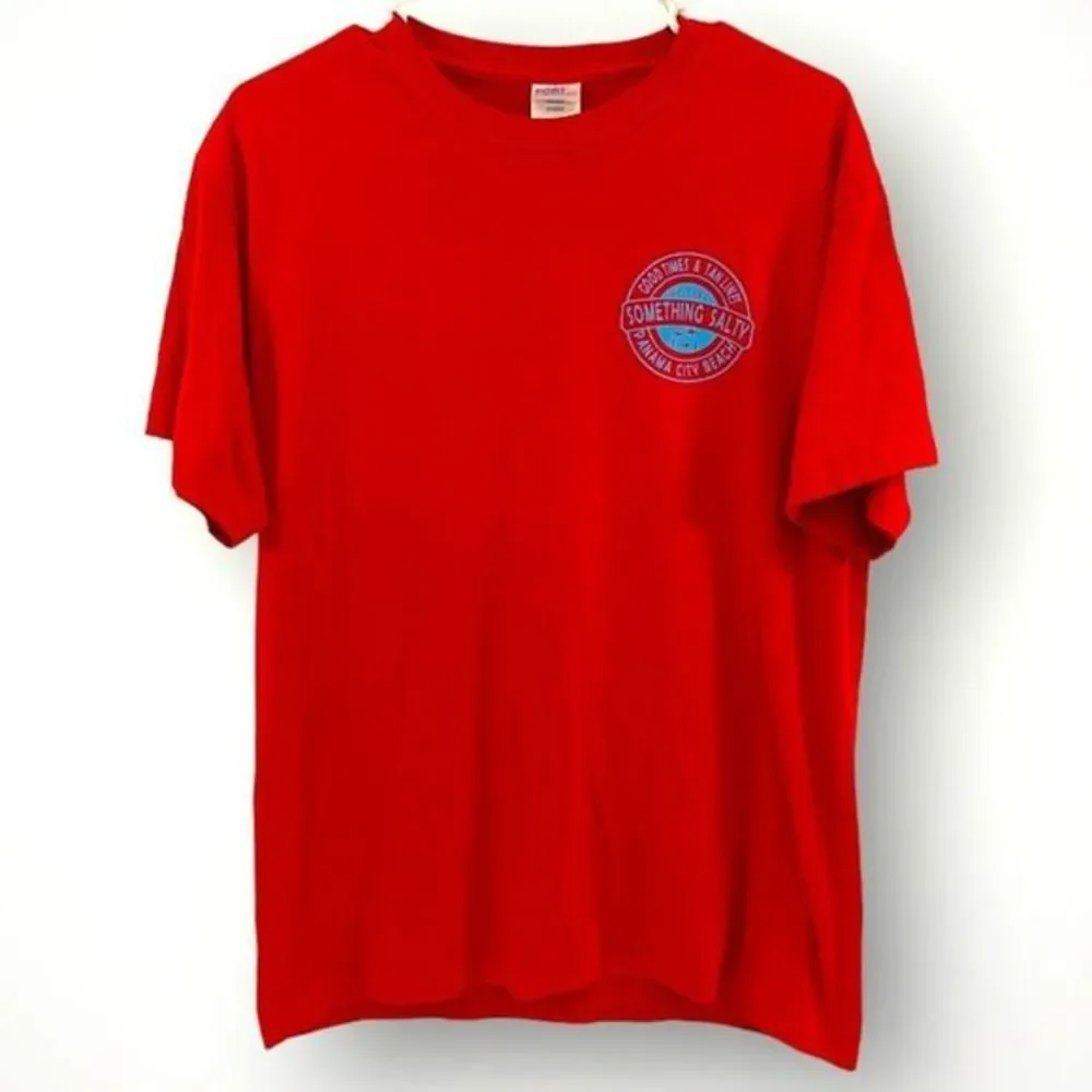 Port Company Mens West Bay‎ Something Salty Panama City Beach T-shirt M
